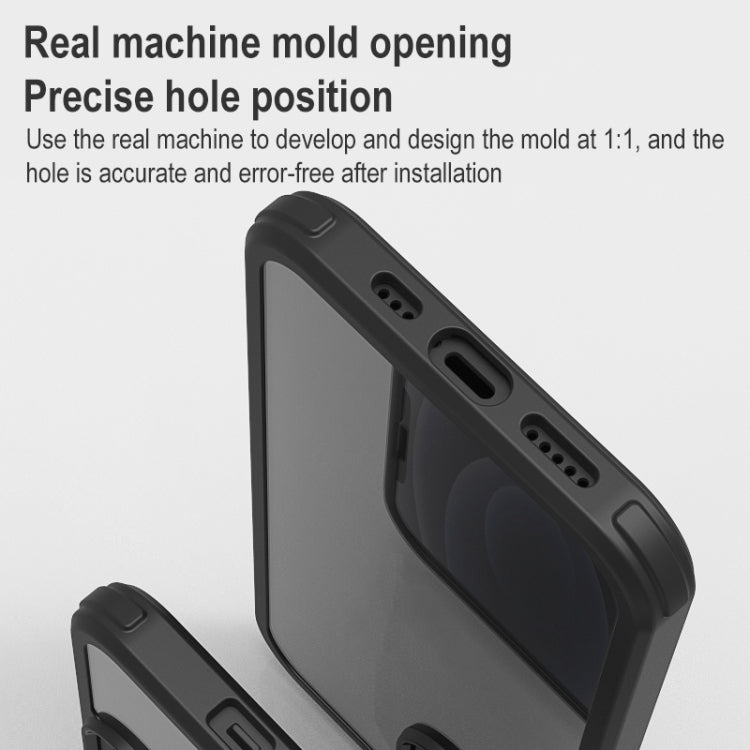 For iPhone 13 mini Shockproof TPU + Double-sided Glass Protective Case
