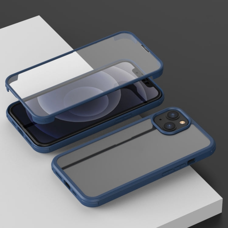 For iPhone 13 Shockproof TPU + Double-sided Glass Protective Case