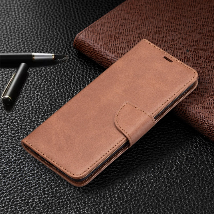 For OPPO A15 Retro Lambskin Texture Pure Color Horizontal Flip PU Leather Case with Holder & Card Slots & Wallet & Lanyard
