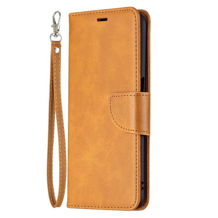 For OPPO A54 4G / 5G Retro Lambskin Texture Pure Color Horizontal Flip PU Leather Case with Holder & Card Slots & Wallet & Lanyard