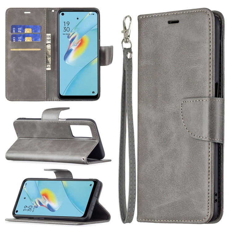 For OPPO A54 4G / 5G Retro Lambskin Texture Pure Color Horizontal Flip PU Leather Case with Holder & Card Slots & Wallet & Lanyard
