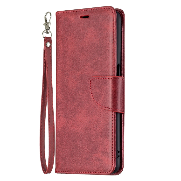 For OPPO A54 4G / 5G Retro Lambskin Texture Pure Color Horizontal Flip PU Leather Case with Holder & Card Slots & Wallet & Lanyard