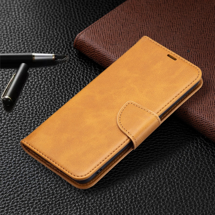 For OPPO A74 4G / F19 4G Retro Lambskin Texture Pure Color Horizontal Flip PU Leather Case with Holder & Card Slots & Wallet & Lanyard
