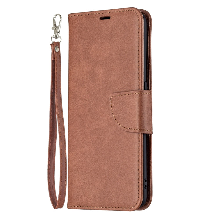 For OPPO A74 4G / F19 4G Retro Lambskin Texture Pure Color Horizontal Flip PU Leather Case with Holder & Card Slots & Wallet & Lanyard
