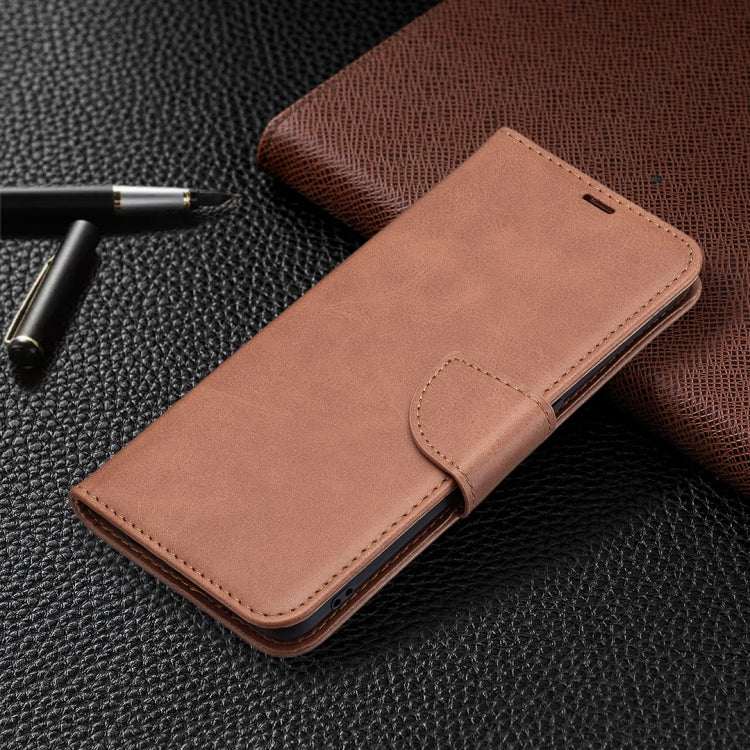 For OPPO A74 4G / F19 4G Retro Lambskin Texture Pure Color Horizontal Flip PU Leather Case with Holder & Card Slots & Wallet & Lanyard