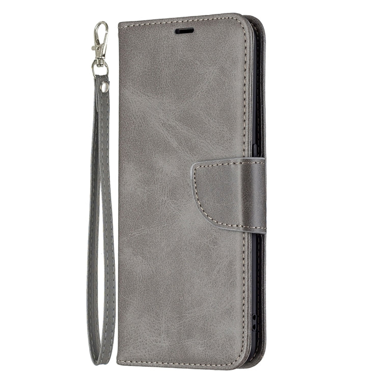 For OPPO A74 4G / F19 4G Retro Lambskin Texture Pure Color Horizontal Flip PU Leather Case with Holder & Card Slots & Wallet & Lanyard