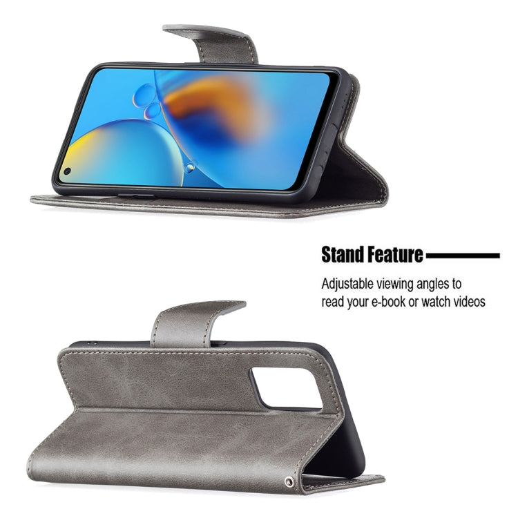 For OPPO A74 4G / F19 4G Retro Lambskin Texture Pure Color Horizontal Flip PU Leather Case with Holder & Card Slots & Wallet & Lanyard