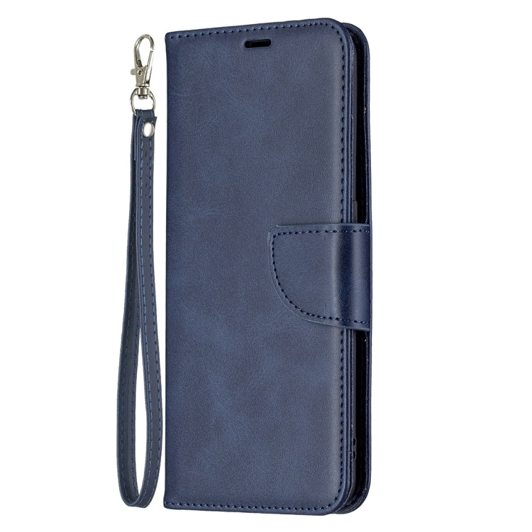 For OPPO A74 4G / F19 4G Retro Lambskin Texture Pure Color Horizontal Flip PU Leather Case with Holder & Card Slots & Wallet & Lanyard