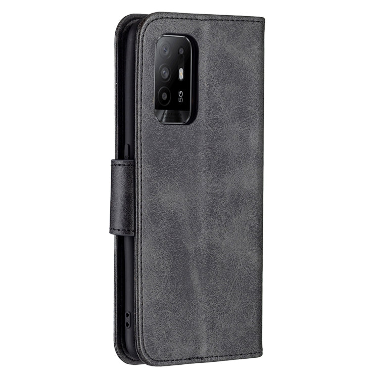 For OPPO A94 5G/F19 Pro+ 5G/Reno5 Z Retro Lambskin Texture Pure Color Horizontal Flip PU Leather Case with Holder & Card Slots & Wallet & Lanyard