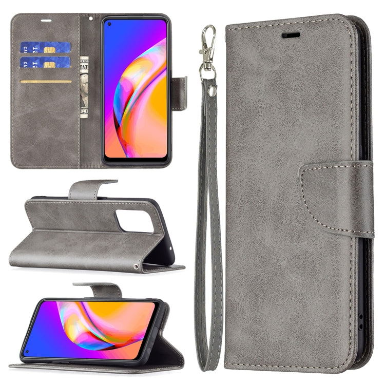 For OPPO A94 5G/F19 Pro+ 5G/Reno5 Z Retro Lambskin Texture Pure Color Horizontal Flip PU Leather Case with Holder & Card Slots & Wallet & Lanyard