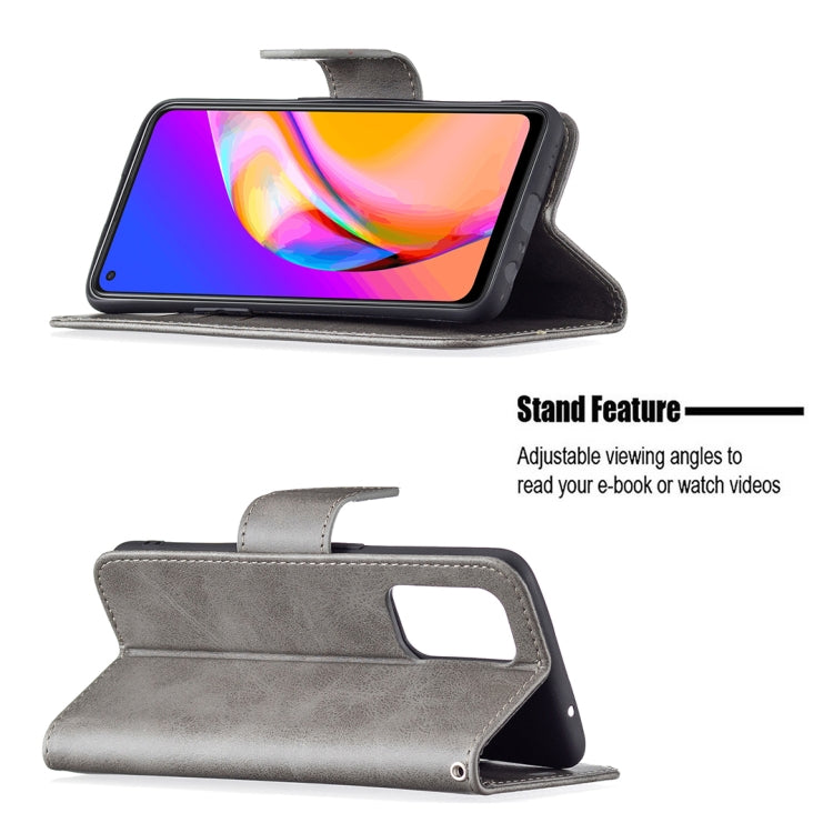 For OPPO A94 5G/F19 Pro+ 5G/Reno5 Z Retro Lambskin Texture Pure Color Horizontal Flip PU Leather Case with Holder & Card Slots & Wallet & Lanyard