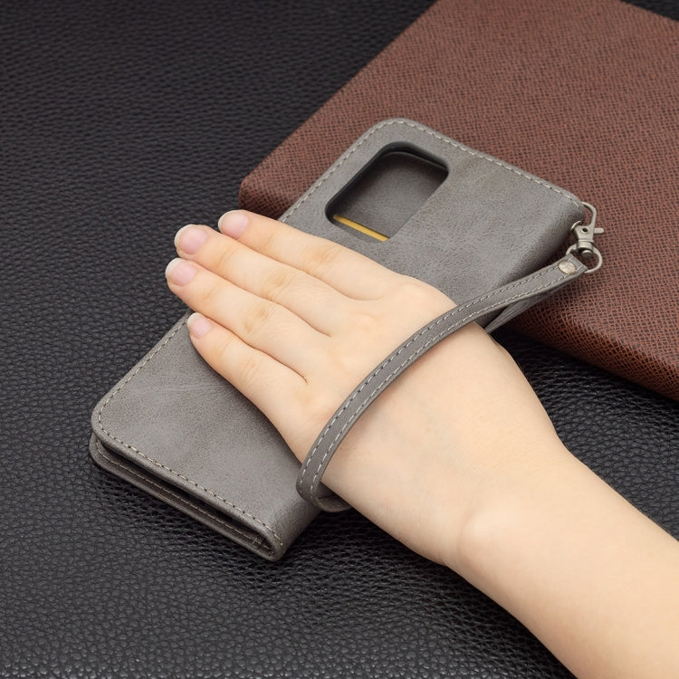 For OPPO A94 5G/F19 Pro+ 5G/Reno5 Z Retro Lambskin Texture Pure Color Horizontal Flip PU Leather Case with Holder & Card Slots & Wallet & Lanyard