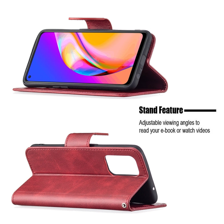 For OPPO A94 5G/F19 Pro+ 5G/Reno5 Z Retro Lambskin Texture Pure Color Horizontal Flip PU Leather Case with Holder & Card Slots & Wallet & Lanyard