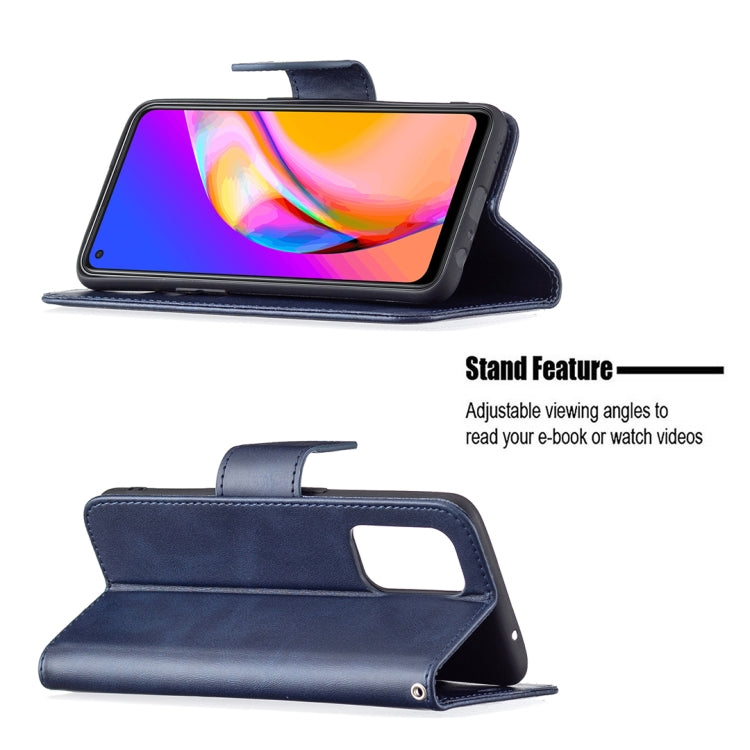 For OPPO A94 5G/F19 Pro+ 5G/Reno5 Z Retro Lambskin Texture Pure Color Horizontal Flip PU Leather Case with Holder & Card Slots & Wallet & Lanyard