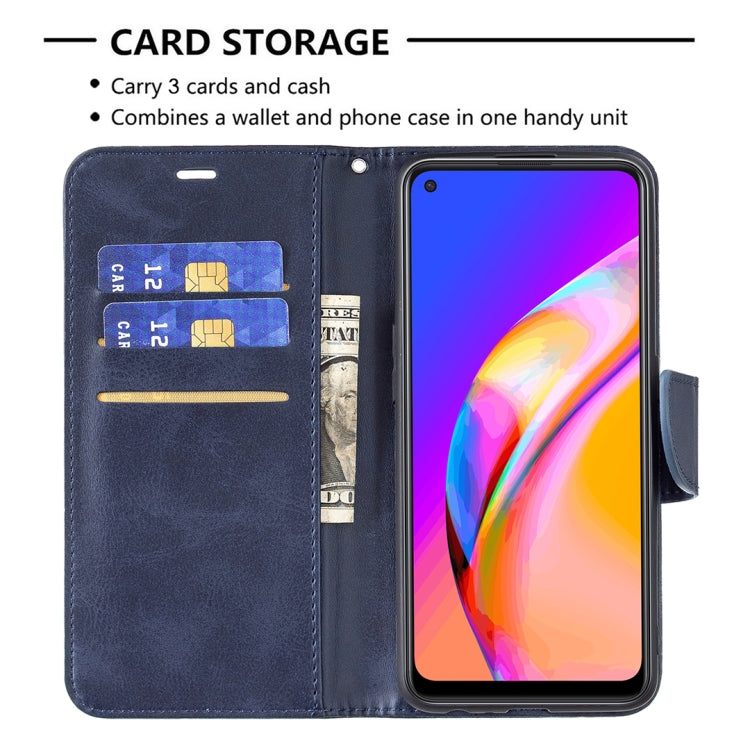 For OPPO A94 5G/F19 Pro+ 5G/Reno5 Z Retro Lambskin Texture Pure Color Horizontal Flip PU Leather Case with Holder & Card Slots & Wallet & Lanyard