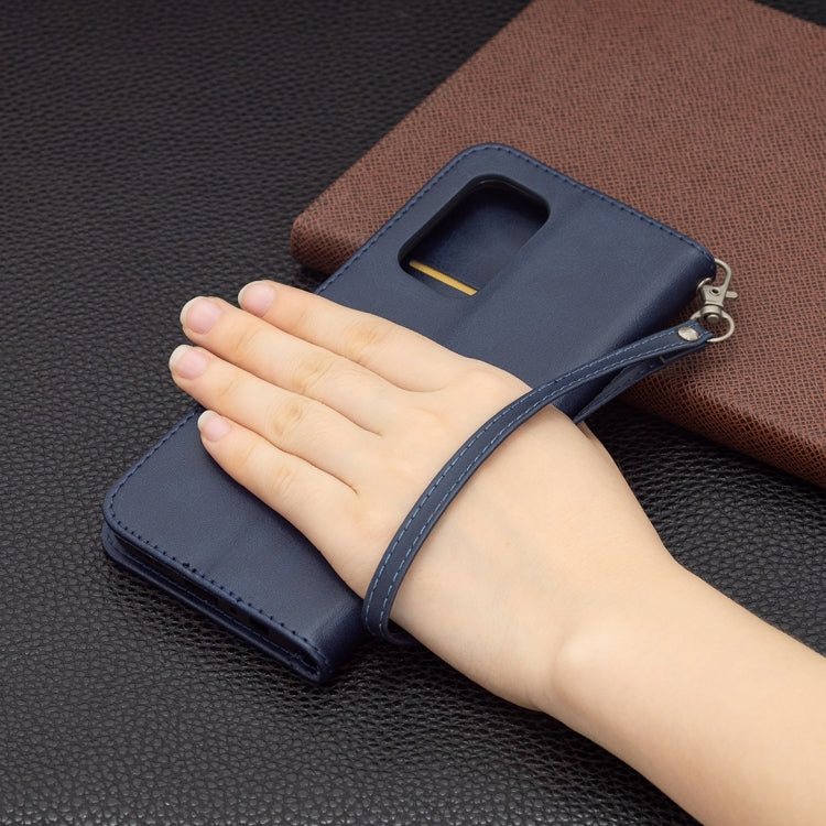 For OPPO A94 5G/F19 Pro+ 5G/Reno5 Z Retro Lambskin Texture Pure Color Horizontal Flip PU Leather Case with Holder & Card Slots & Wallet & Lanyard