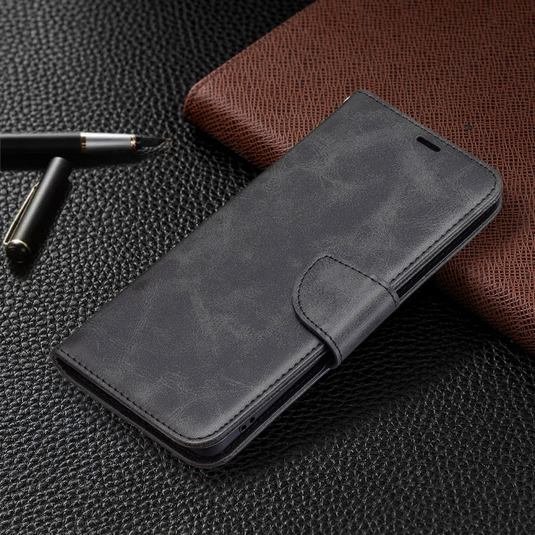 For OPPO Reno5 Pro 5G Retro Lambskin Texture Pure Color Horizontal Flip PU Leather Case with Holder & Card Slots & Wallet & Lanyard