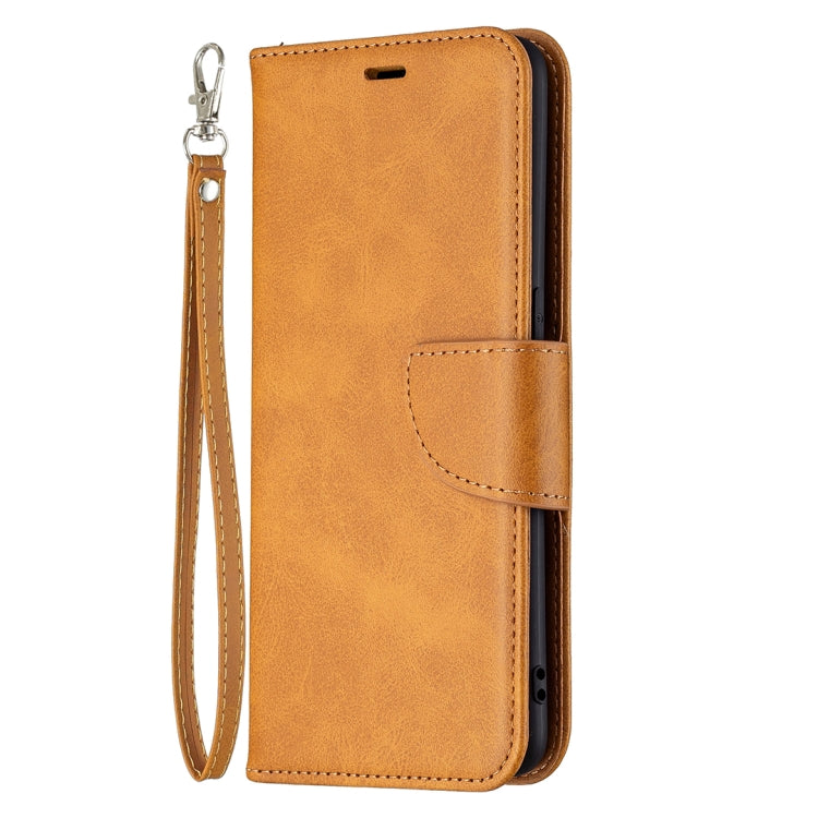 For OPPO Reno5 5G Retro Lambskin Texture Pure Color Horizontal Flip PU Leather Case with Holder & Card Slots & Wallet & Lanyard