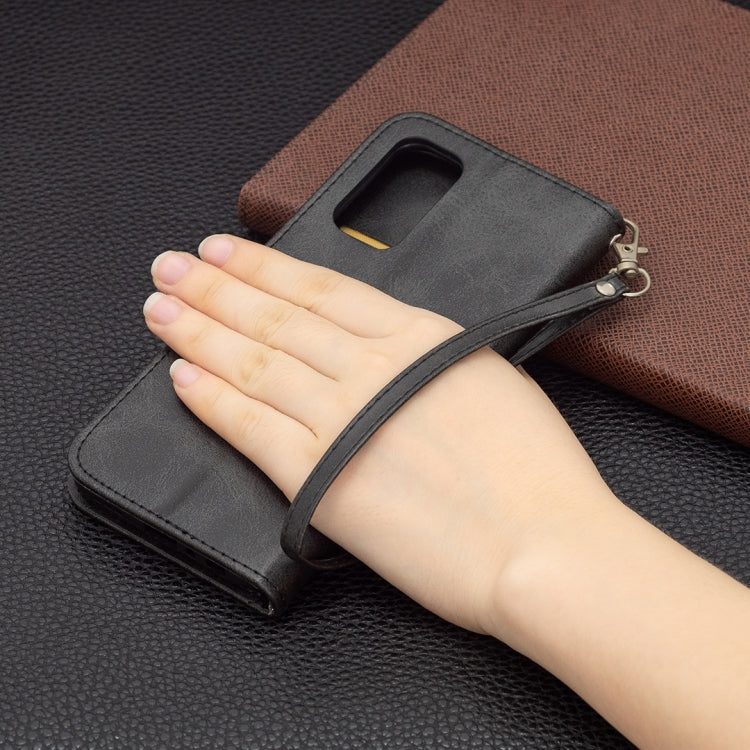 For OPPO Reno5 5G Retro Lambskin Texture Pure Color Horizontal Flip PU Leather Case with Holder & Card Slots & Wallet & Lanyard