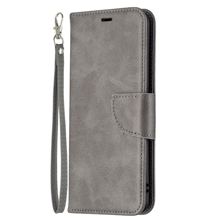 For OPPO Reno5 5G Retro Lambskin Texture Pure Color Horizontal Flip PU Leather Case with Holder & Card Slots & Wallet & Lanyard