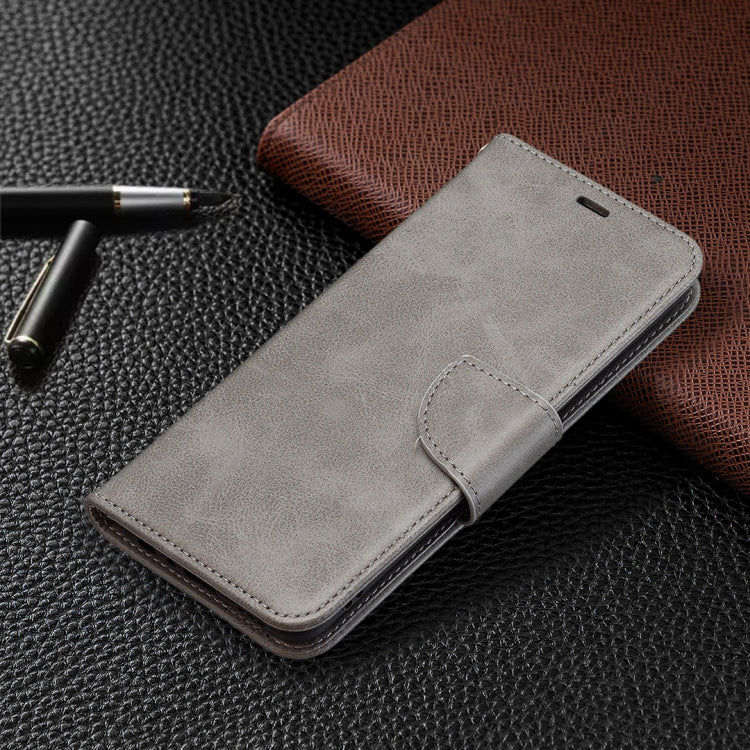 For OPPO Reno5 5G Retro Lambskin Texture Pure Color Horizontal Flip PU Leather Case with Holder & Card Slots & Wallet & Lanyard
