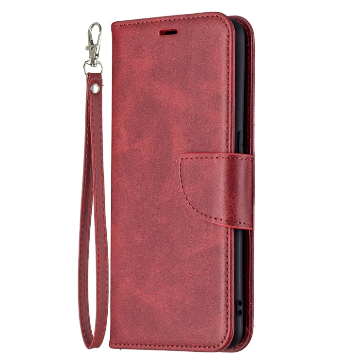 For OPPO Reno5 5G Retro Lambskin Texture Pure Color Horizontal Flip PU Leather Case with Holder & Card Slots & Wallet & Lanyard