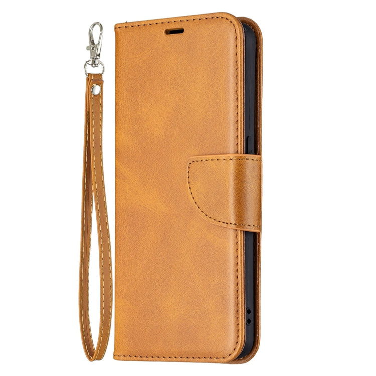 For OPPO Reno6 5G Retro Lambskin Texture Pure Color Horizontal Flip PU Leather Case with Holder & Card Slots & Wallet & Lanyard