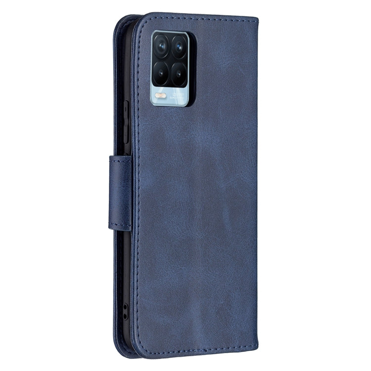 For OPPO Realme 8/Realme 8 Pro Retro Lambskin Texture Pure Color Horizontal Flip PU Leather Case with Holder & Card Slots & Wallet & Lanyard