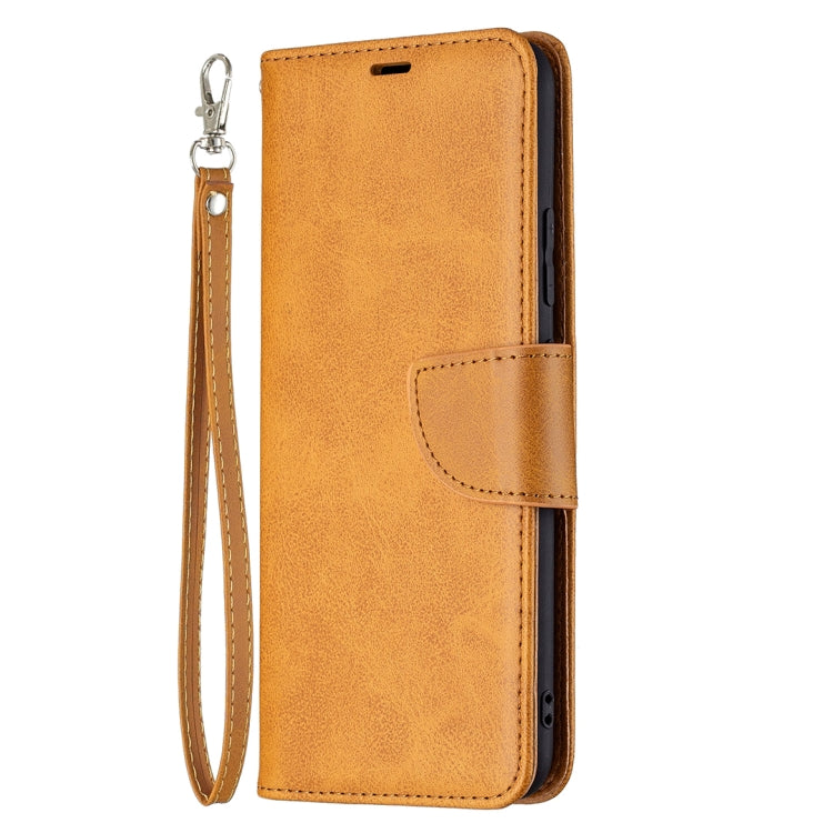 For OPPO Realme C21/C20 Retro Lambskin Texture Pure Color Horizontal Flip PU Leather Case with Holder & Card Slots & Wallet & Lanyard