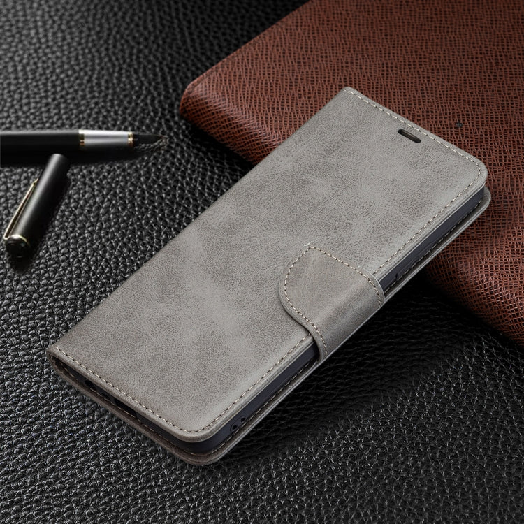 For OPPO Realme C21/C20 Retro Lambskin Texture Pure Color Horizontal Flip PU Leather Case with Holder & Card Slots & Wallet & Lanyard