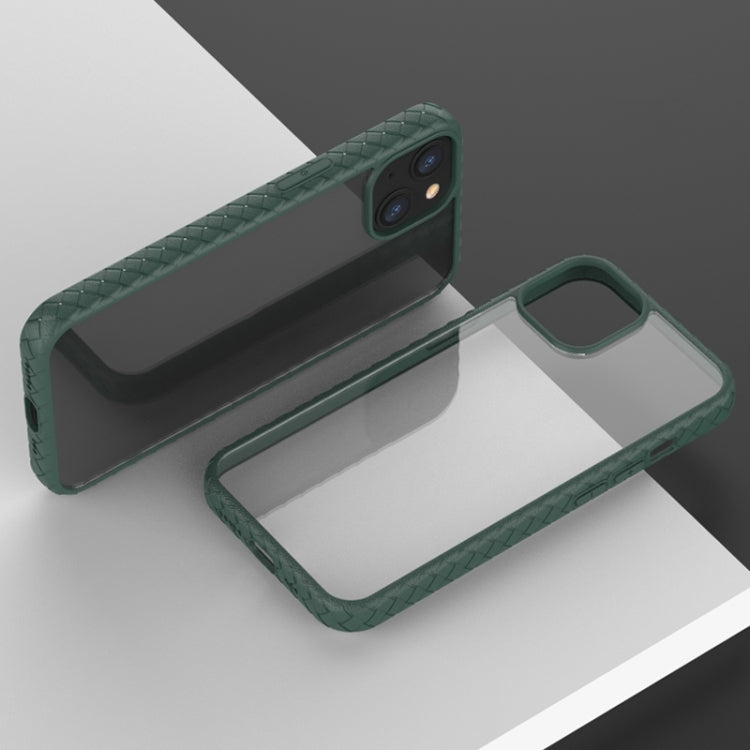 For iPhone 13 Leather Texture Shockproof PC + TPU Protective Case