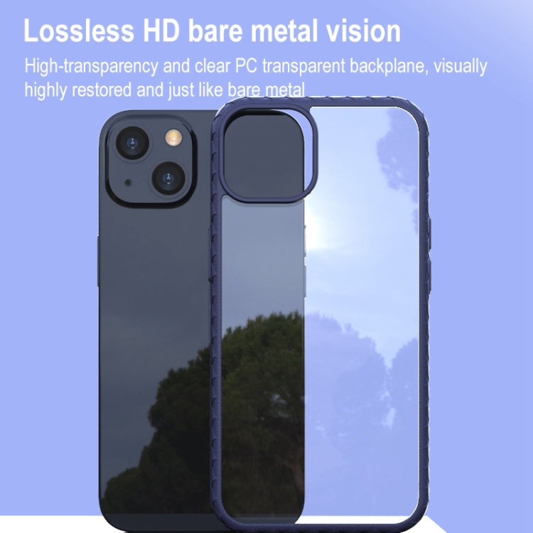 For iPhone 13 Leather Texture Shockproof PC + TPU Protective Case