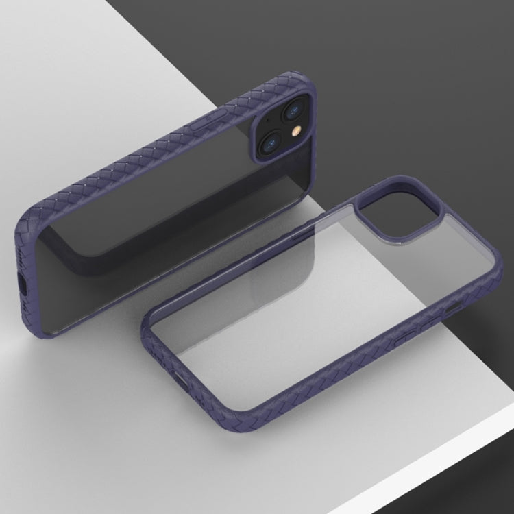 For iPhone 13 Leather Texture Shockproof PC + TPU Protective Case
