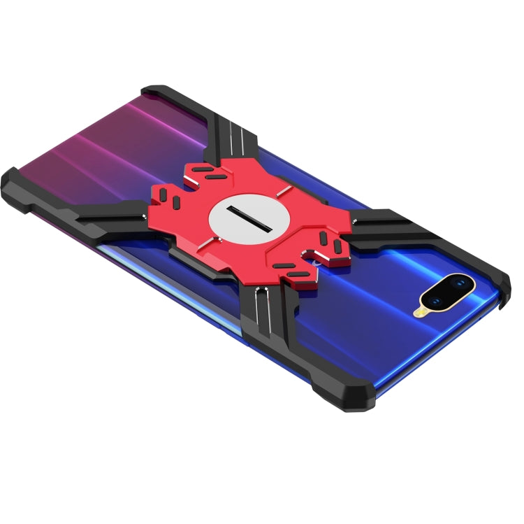For OPPO R15X Hero Series Anti-fall Wear-resistant Metal Protective Case with Bracket