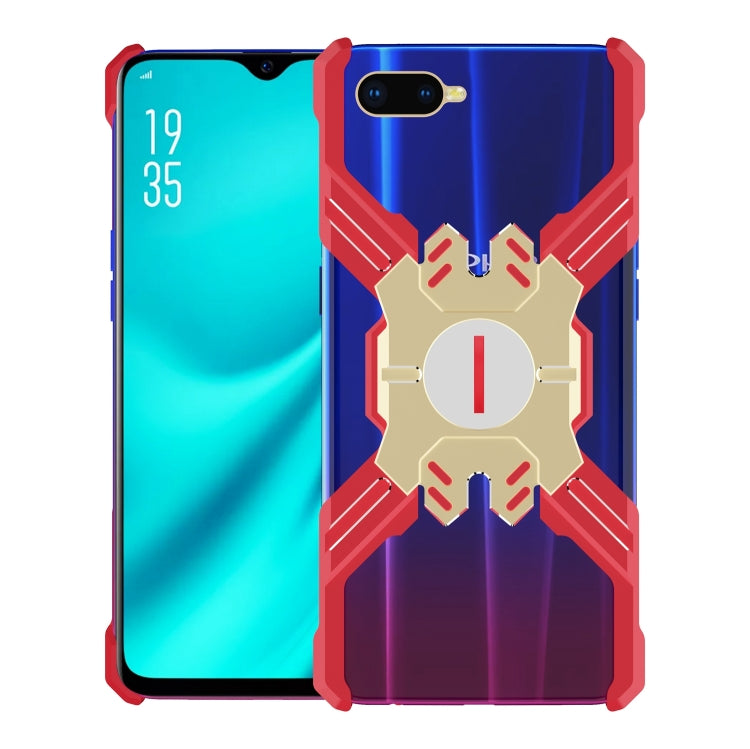 For OPPO R15X Hero Series Anti-fall Wear-resistant Metal Protective Case with Bracket