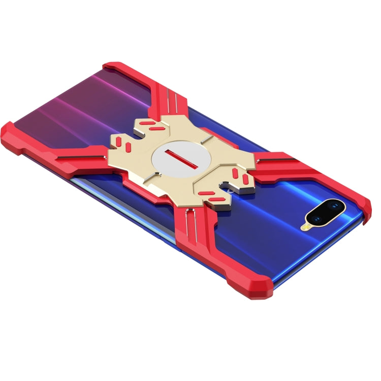 For OPPO R15X Hero Series Anti-fall Wear-resistant Metal Protective Case with Bracket