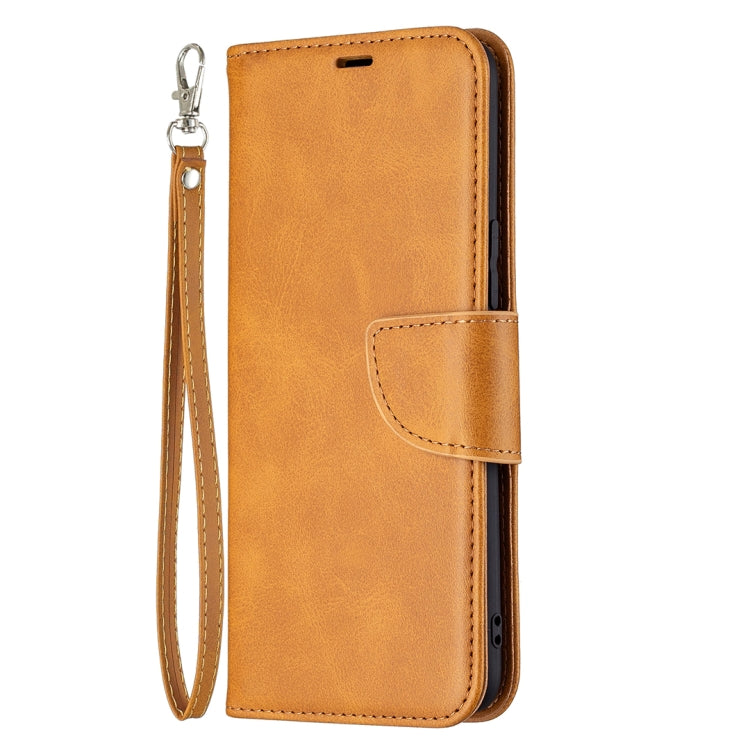 For vivo V21e 5G Retro Lambskin Texture Pure Color Horizontal Flip PU Leather Case with Holder & Card Slots & Wallet & Lanyard