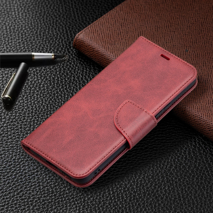 For vivo V21 Retro Lambskin Texture Pure Color Horizontal Flip PU Leather Case with Holder & Card Slots & Wallet & Lanyard