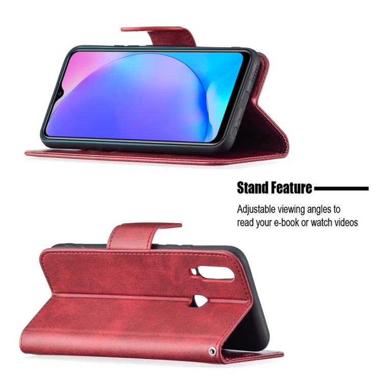 For vivo Y11 / Y15 / Y12 / Y17 Retro Lambskin Texture Pure Color Horizontal Flip PU Leather Case with Holder & Card Slots & Wallet & Lanyard