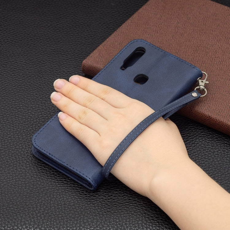 For vivo Y11 / Y15 / Y12 / Y17 Retro Lambskin Texture Pure Color Horizontal Flip PU Leather Case with Holder & Card Slots & Wallet & Lanyard