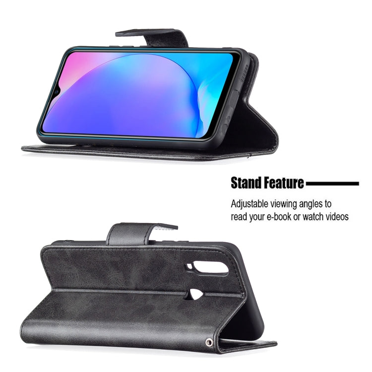 For vivo Y11 / Y15 / Y12 / Y17 Retro Lambskin Texture Pure Color Horizontal Flip PU Leather Case with Holder & Card Slots & Wallet & Lanyard