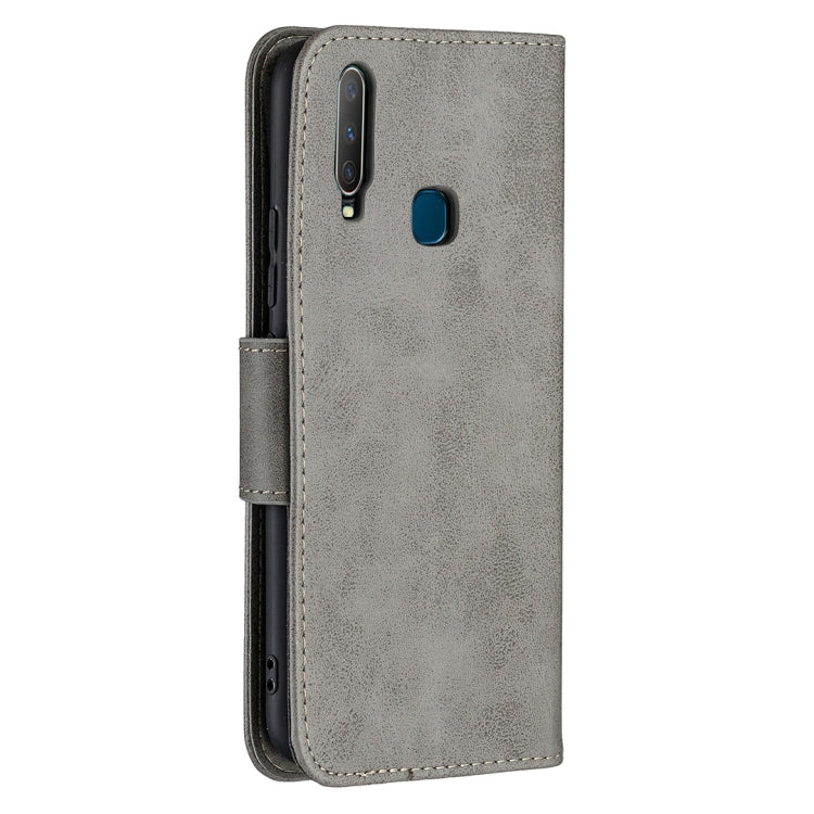 For vivo Y11 / Y15 / Y12 / Y17 Retro Lambskin Texture Pure Color Horizontal Flip PU Leather Case with Holder & Card Slots & Wallet & Lanyard