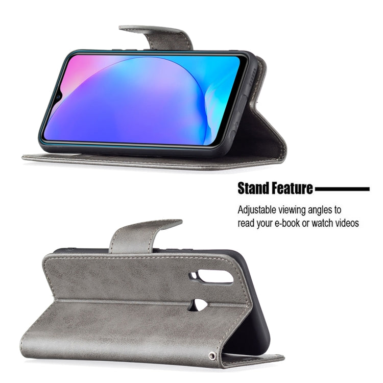 For vivo Y11 / Y15 / Y12 / Y17 Retro Lambskin Texture Pure Color Horizontal Flip PU Leather Case with Holder & Card Slots & Wallet & Lanyard