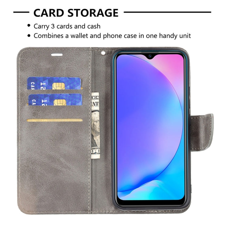 For vivo Y11 / Y15 / Y12 / Y17 Retro Lambskin Texture Pure Color Horizontal Flip PU Leather Case with Holder & Card Slots & Wallet & Lanyard
