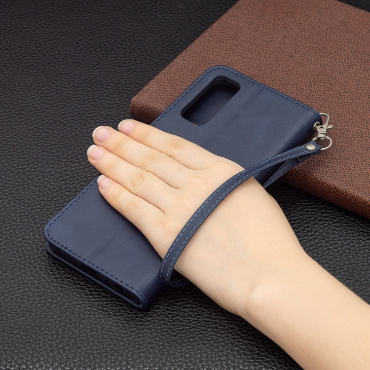 For vivo Y20 Retro Lambskin Texture Pure Color Horizontal Flip PU Leather Case with Holder & Card Slots & Wallet & Lanyard