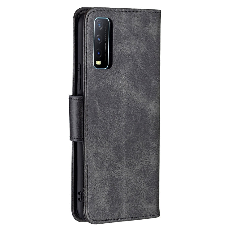 For vivo Y20 Retro Lambskin Texture Pure Color Horizontal Flip PU Leather Case with Holder & Card Slots & Wallet & Lanyard