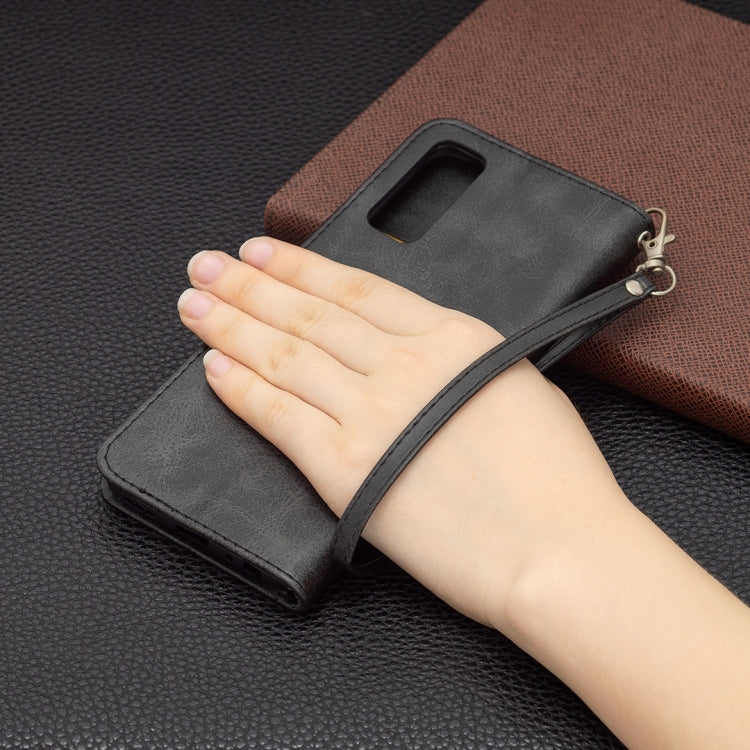 For vivo Y20 Retro Lambskin Texture Pure Color Horizontal Flip PU Leather Case with Holder & Card Slots & Wallet & Lanyard