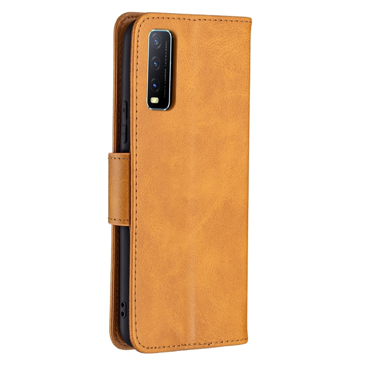 For vivo Y20 Retro Lambskin Texture Pure Color Horizontal Flip PU Leather Case with Holder & Card Slots & Wallet & Lanyard
