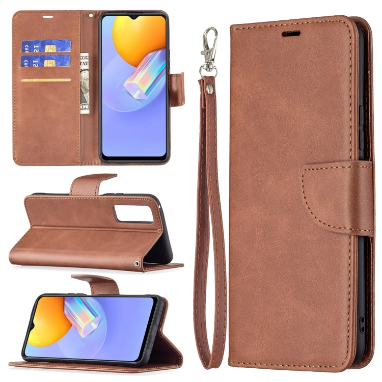 For vivo Y51 2020 / Y51a / Y51s Retro Lambskin Texture Pure Color Horizontal Flip PU Leather Case with Holder & Card Slots & Wallet & Lanyard