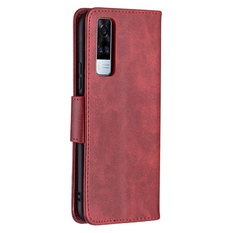 For vivo Y51 2020 / Y51a / Y51s Retro Lambskin Texture Pure Color Horizontal Flip PU Leather Case with Holder & Card Slots & Wallet & Lanyard